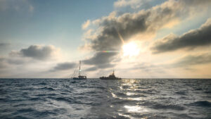 The heart-stopping tale of one yachtswomen’s encounter with a migrant vessel at sea