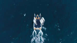 MODX: An electric 70ft catamaran with inflatable wingsails!